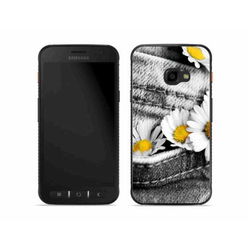 Gelový obal mmCase na mobil Samsung Galaxy Xcover 4S - kopretiny