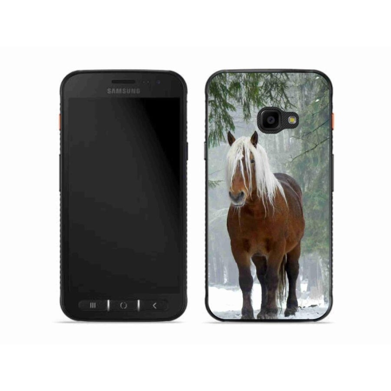 Gelový obal mmCase na mobil Samsung Galaxy Xcover 4S - kůň v lese
