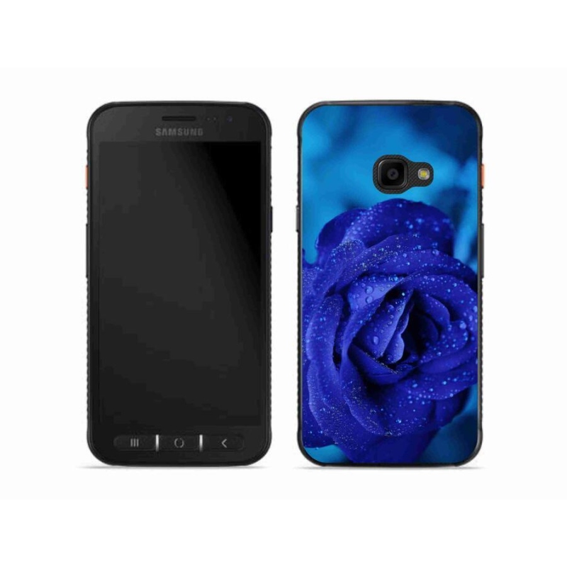 Gelový obal mmCase na mobil Samsung Galaxy Xcover 4S - modrá růže