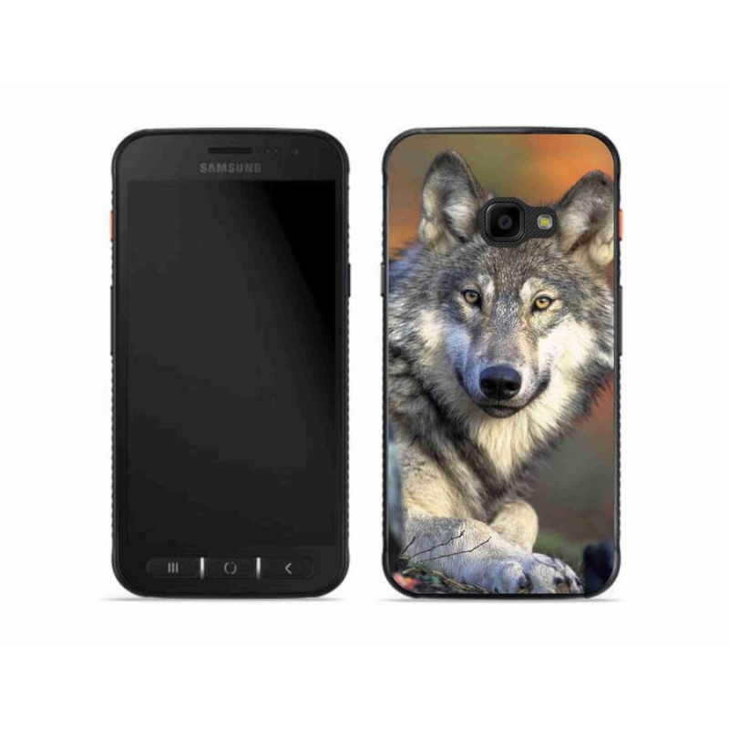 Gelový obal mmCase na mobil Samsung Galaxy Xcover 4S - vlk