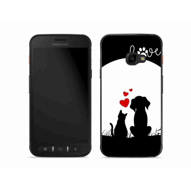 Gelový obal mmCase na mobil Samsung Galaxy Xcover 4S - zvířecí láska