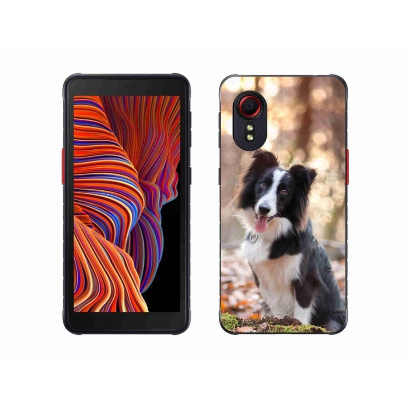 Gelový obal mmCase na mobil Samsung Galaxy Xcover 5 - border kolie 1