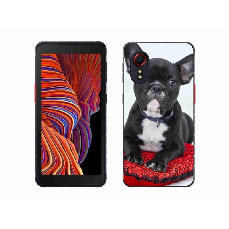 Gelový obal mmCase na mobil Samsung Galaxy Xcover 5 - buldok