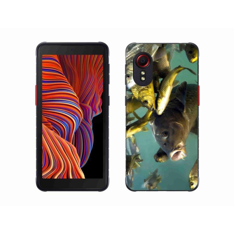 Gelový obal mmCase na mobil Samsung Galaxy Xcover 5 - hejno ryb