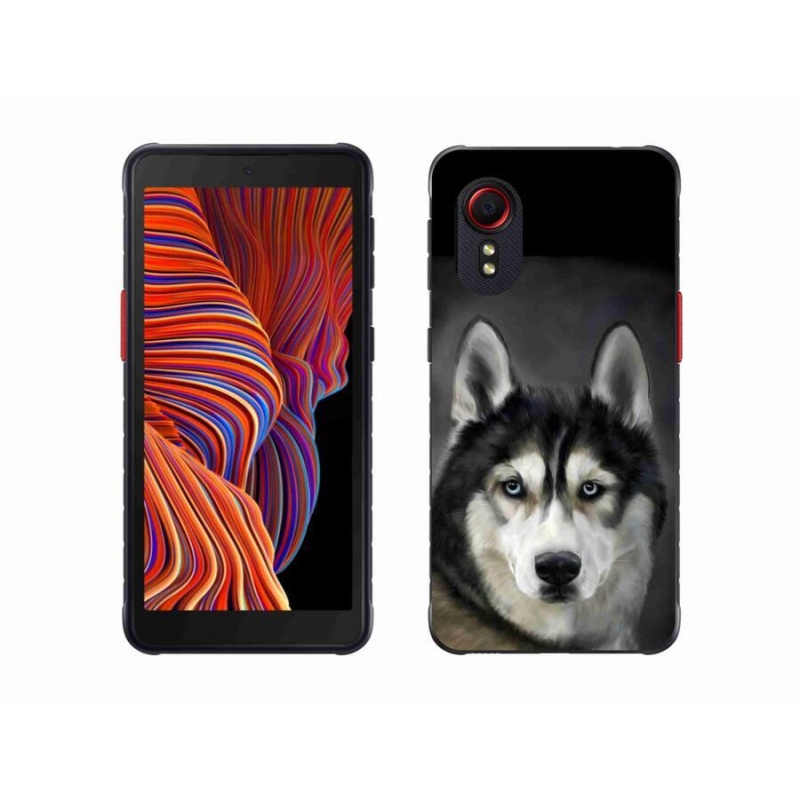 Gelový obal mmCase na mobil Samsung Galaxy Xcover 5 - husky