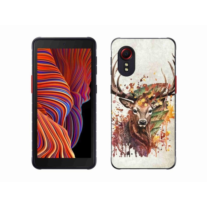 Gelový obal mmCase na mobil Samsung Galaxy Xcover 5 - jelen 1