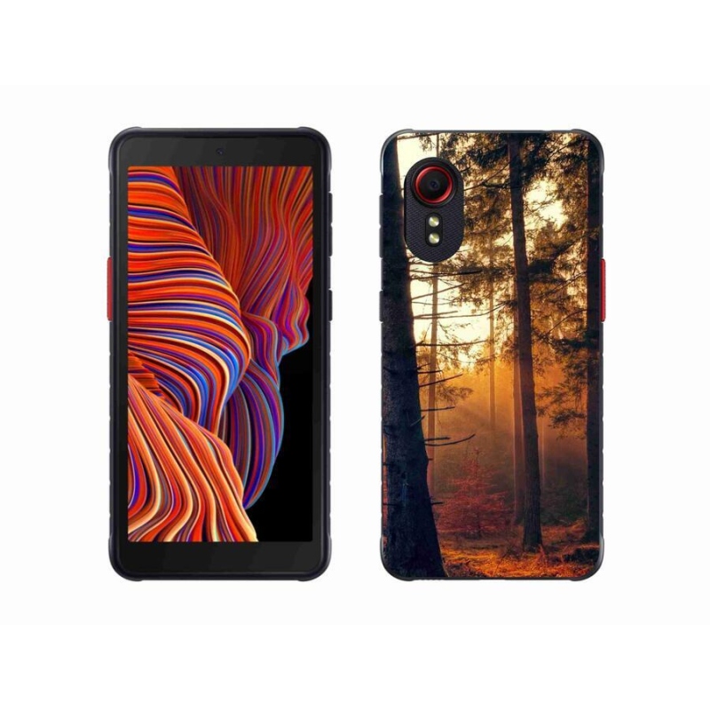 Gelový obal mmCase na mobil Samsung Galaxy Xcover 5 - les