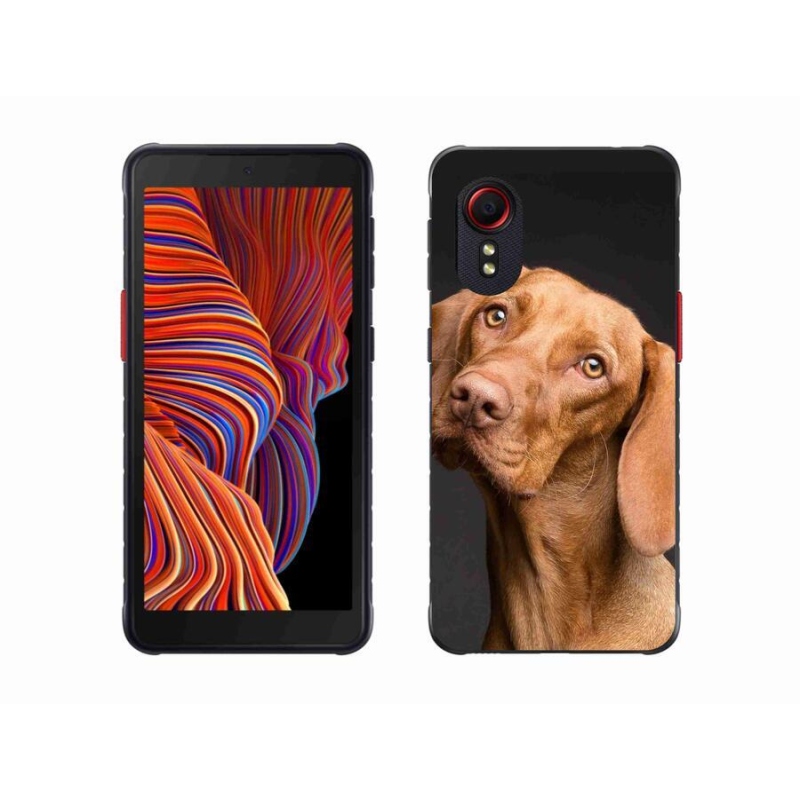 Gelový obal mmCase na mobil Samsung Galaxy Xcover 5 - maďarský ohař