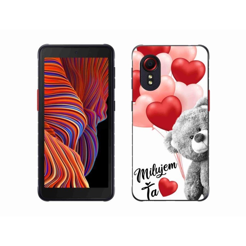 Gelový obal mmCase na mobil Samsung Galaxy Xcover 5 - milujem Ťa sk