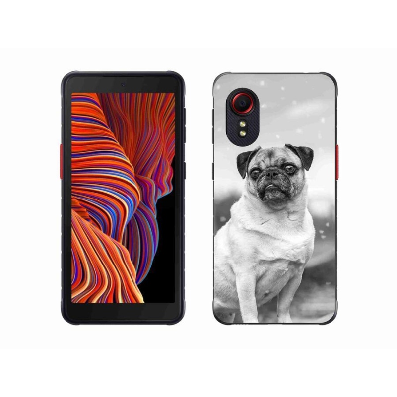 Gelový obal mmCase na mobil Samsung Galaxy Xcover 5 - mops