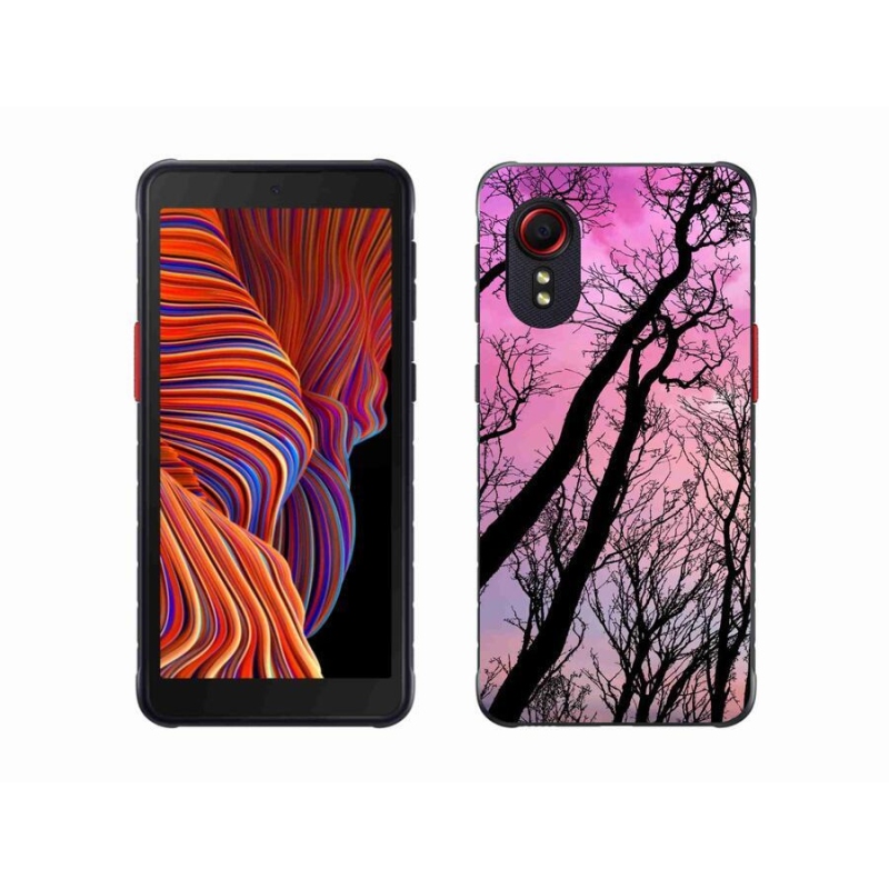 Gelový obal mmCase na mobil Samsung Galaxy Xcover 5 - opadané stromy