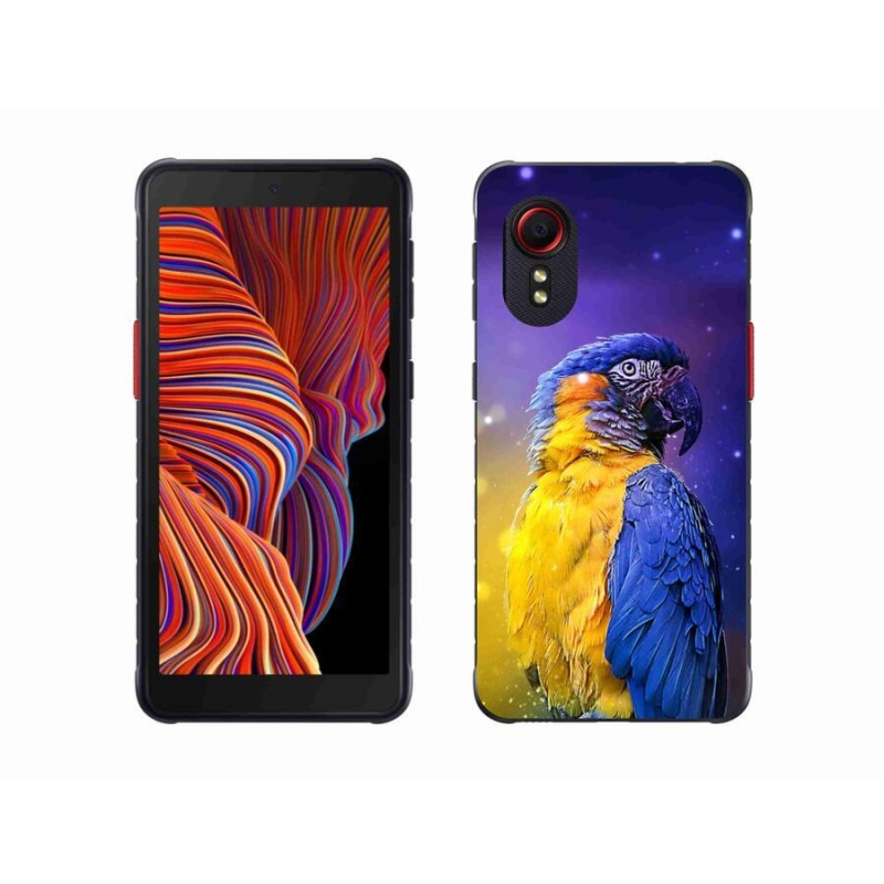 Gelový obal mmCase na mobil Samsung Galaxy Xcover 5 - papoušek ara 1