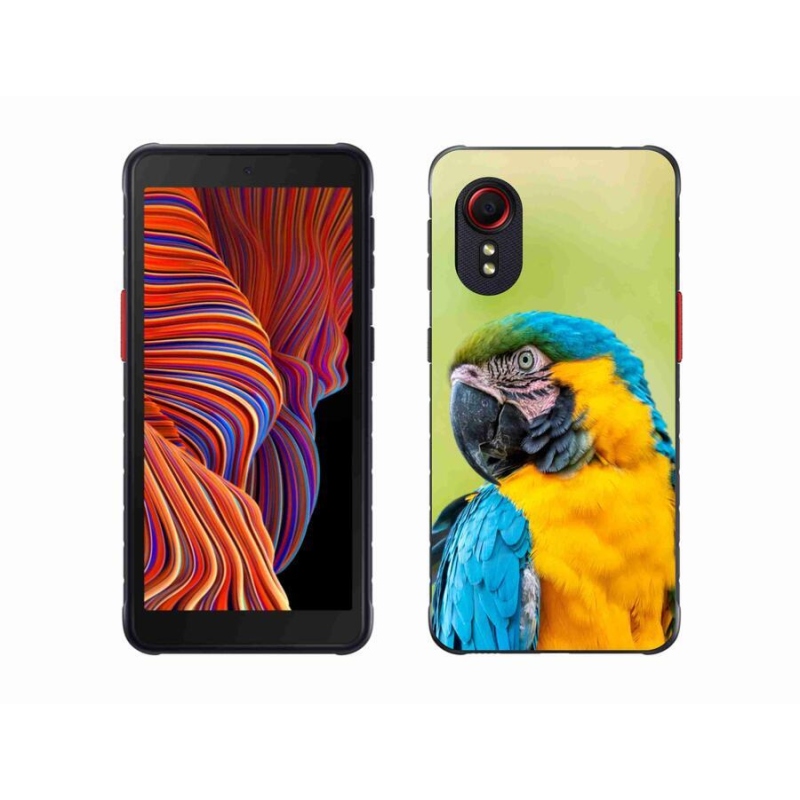 Gelový obal mmCase na mobil Samsung Galaxy Xcover 5 - papoušek ara 2