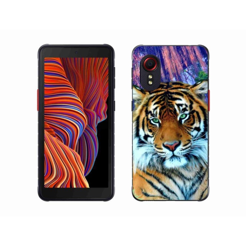 Gelový obal mmCase na mobil Samsung Galaxy Xcover 5 - tygr