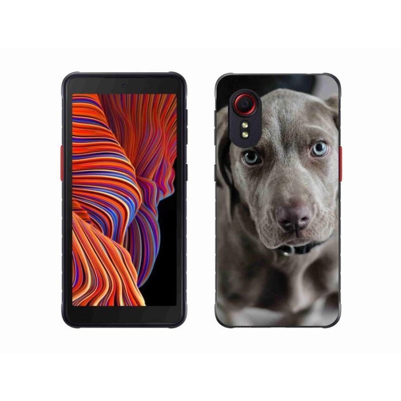 Gelový obal mmCase na mobil Samsung Galaxy Xcover 5 - výmarský ohař