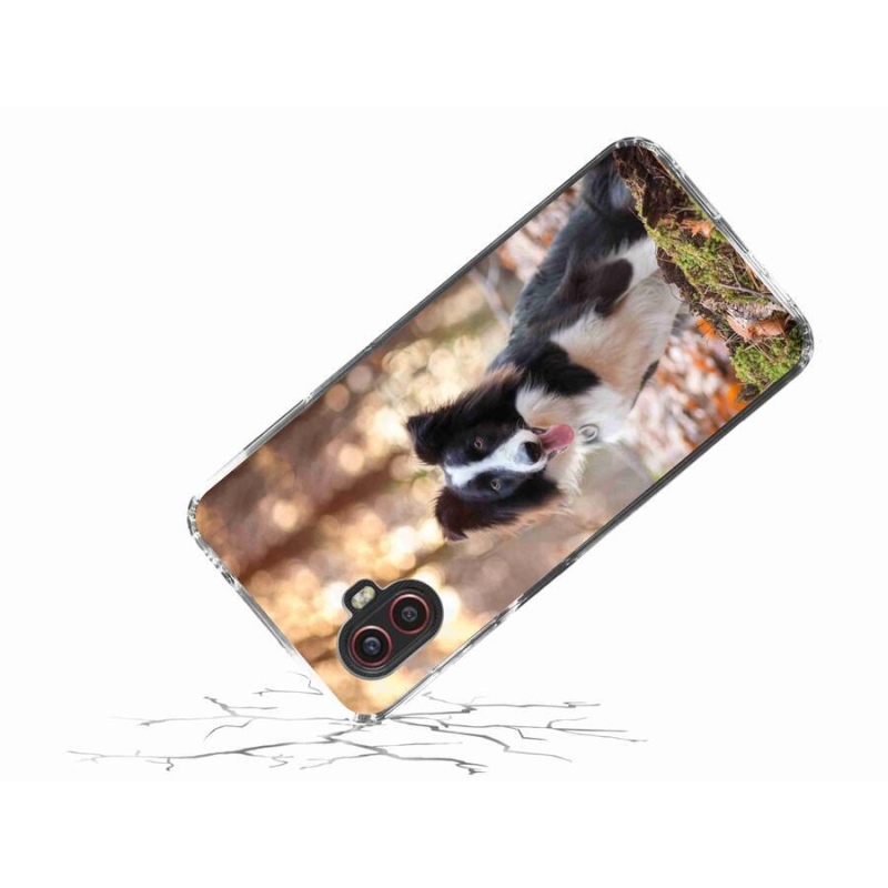 Gelový obal mmCase na mobil Samsung Galaxy Xcover 6 Pro - border kolie 1