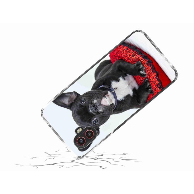Gelový obal mmCase na mobil Samsung Galaxy Xcover 6 Pro - buldok