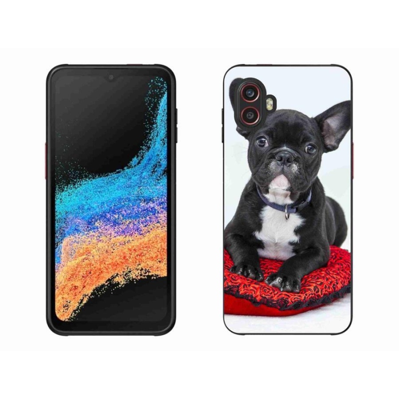 Gelový obal mmCase na mobil Samsung Galaxy Xcover 6 Pro - buldok