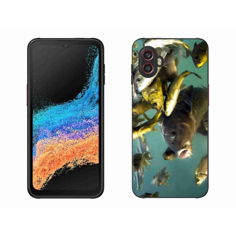 Gelový obal mmCase na mobil Samsung Galaxy Xcover 6 Pro - hejno ryb