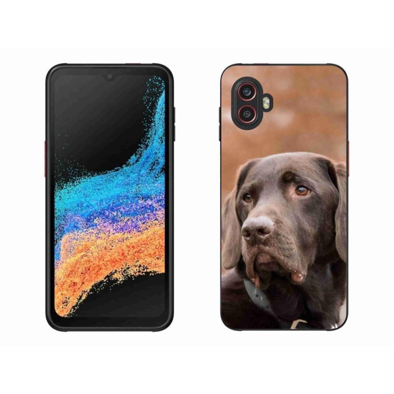 Gelový obal mmCase na mobil Samsung Galaxy Xcover 6 Pro - hnědý labrador