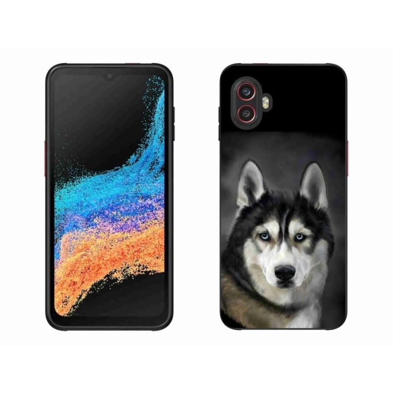 Gelový obal mmCase na mobil Samsung Galaxy Xcover 6 Pro - husky