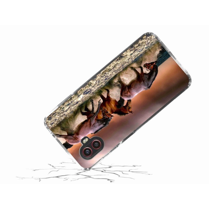 Gelový obal mmCase na mobil Samsung Galaxy Xcover 6 Pro - koně 1