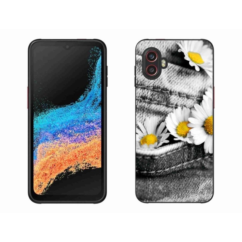 Gelový obal mmCase na mobil Samsung Galaxy Xcover 6 Pro - kopretiny