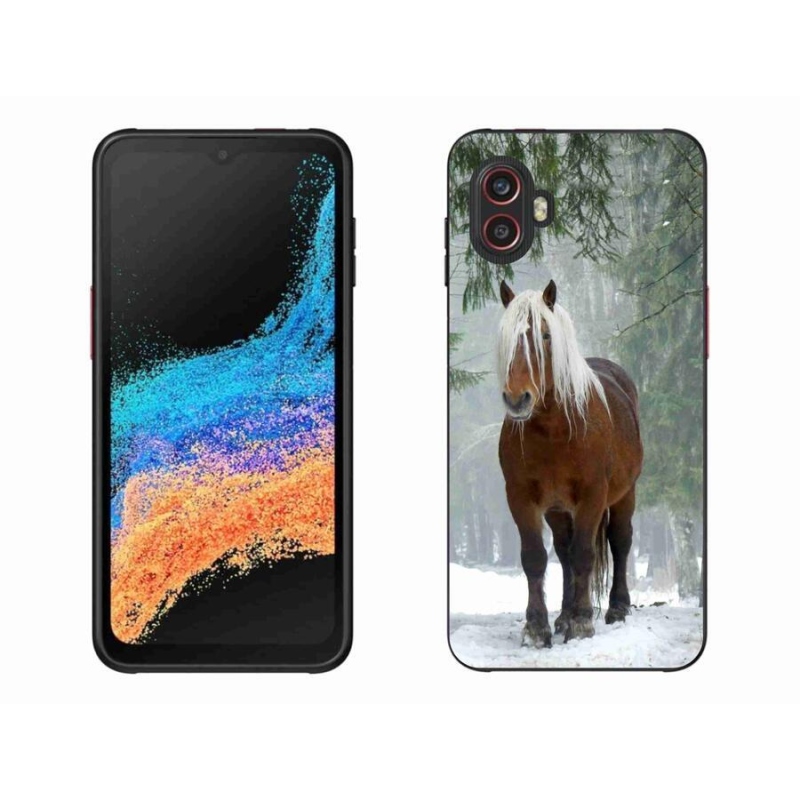 Gelový obal mmCase na mobil Samsung Galaxy Xcover 6 Pro - kůň v lese