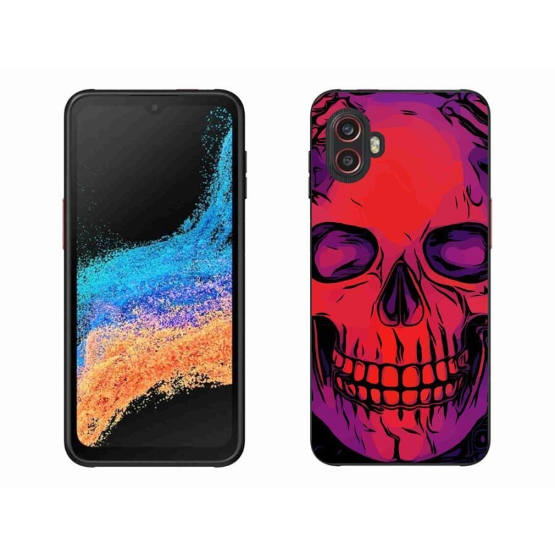 Gelový obal mmCase na mobil Samsung Galaxy Xcover 6 Pro - lebka