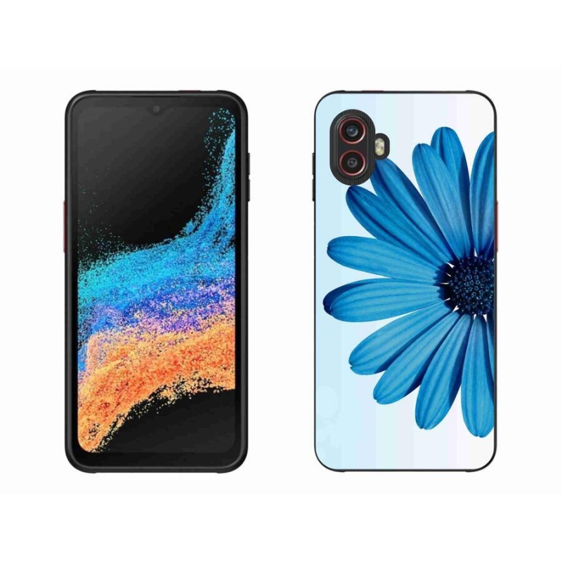 Gelový obal mmCase na mobil Samsung Galaxy Xcover 6 Pro - modrá kopretina