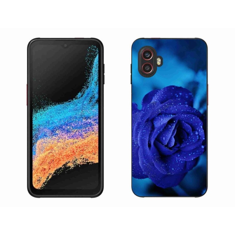 Gelový obal mmCase na mobil Samsung Galaxy Xcover 6 Pro - modrá růže