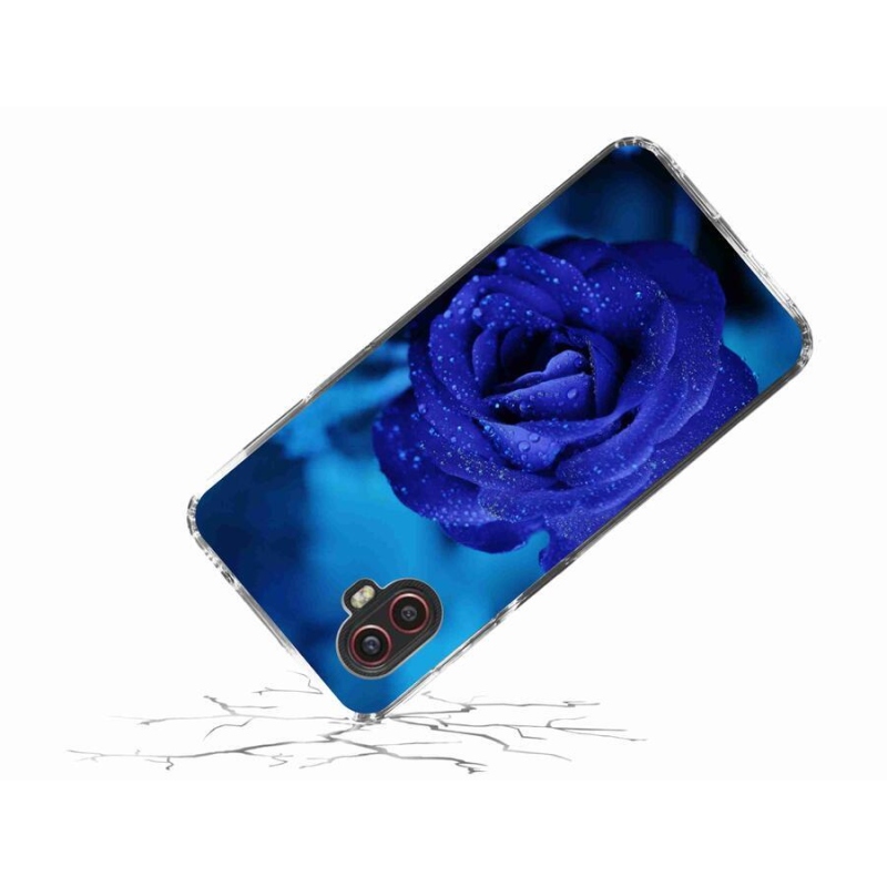 Gelový obal mmCase na mobil Samsung Galaxy Xcover 6 Pro - modrá růže
