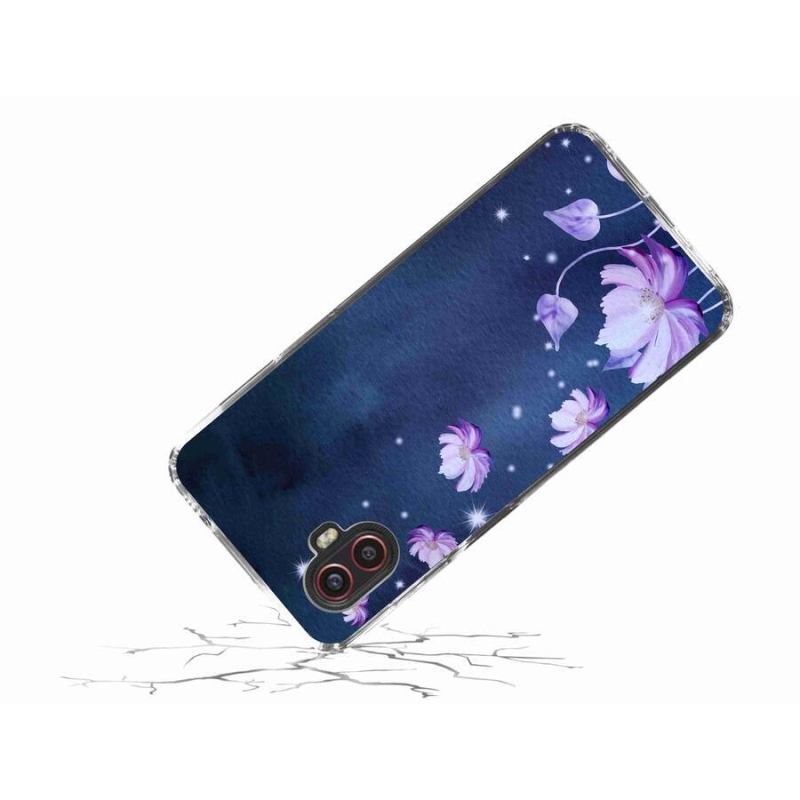 Gelový obal mmCase na mobil Samsung Galaxy Xcover 6 Pro - padající květy