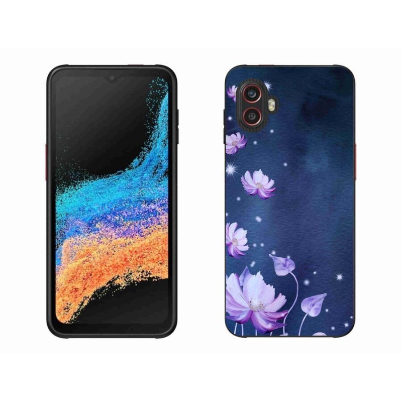 Gelový obal mmCase na mobil Samsung Galaxy Xcover 6 Pro - padající květy