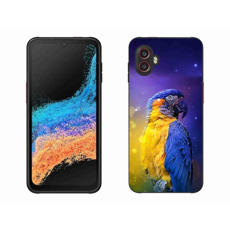 Gelový obal mmCase na mobil Samsung Galaxy Xcover 6 Pro - papoušek ara 1
