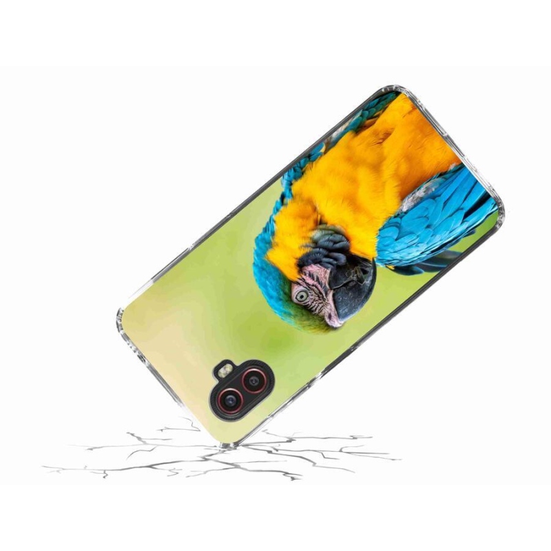 Gelový obal mmCase na mobil Samsung Galaxy Xcover 6 Pro - papoušek ara 2