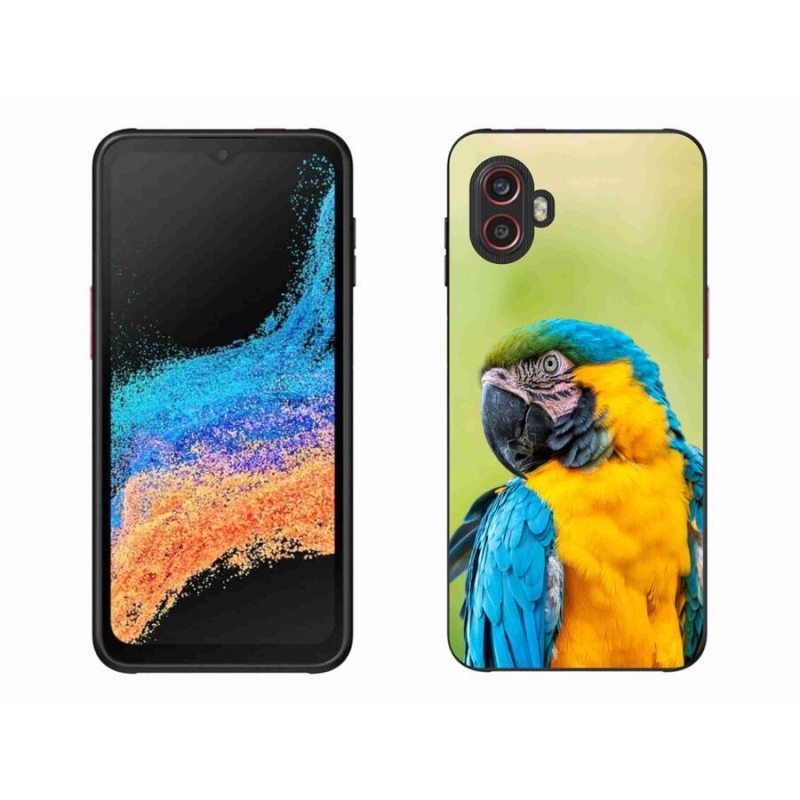 Gelový obal mmCase na mobil Samsung Galaxy Xcover 6 Pro - papoušek ara 2