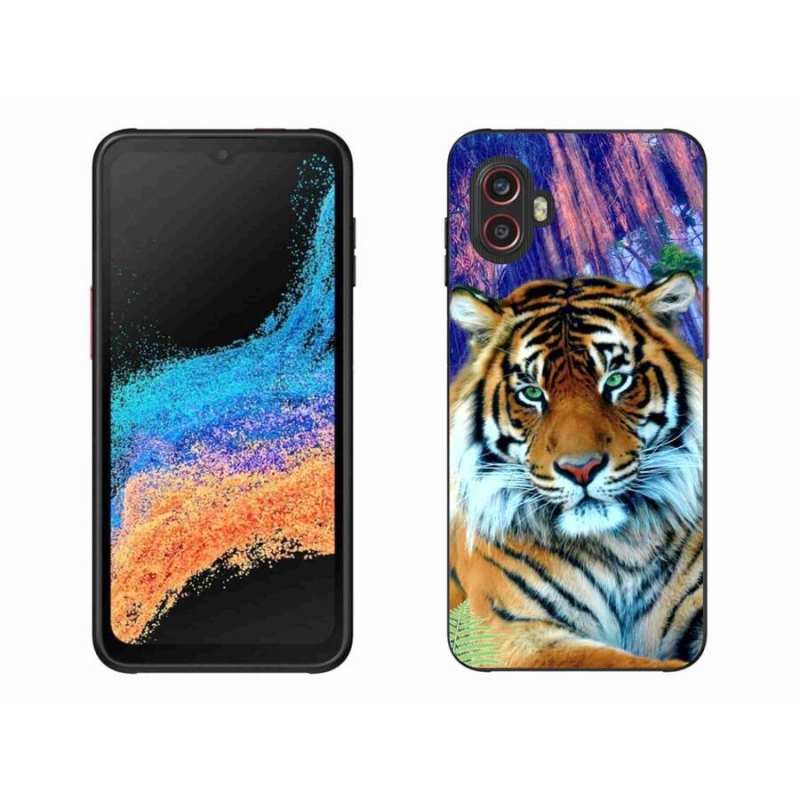 Gelový obal mmCase na mobil Samsung Galaxy Xcover 6 Pro - tygr