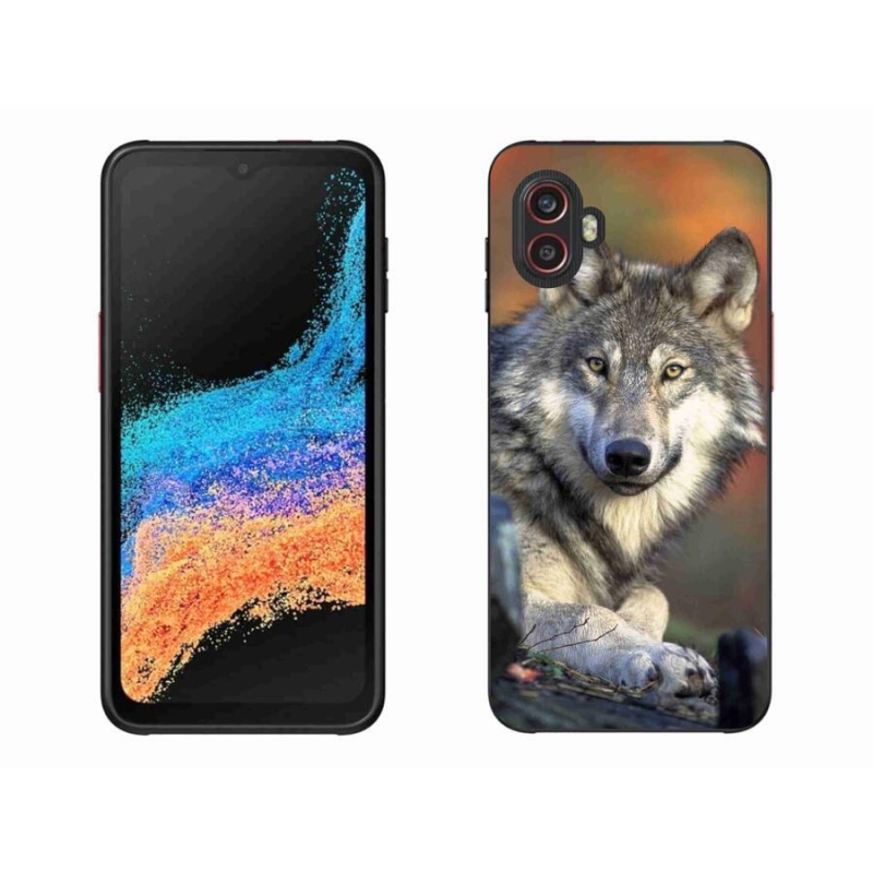 Gelový obal mmCase na mobil Samsung Galaxy Xcover 6 Pro - vlk