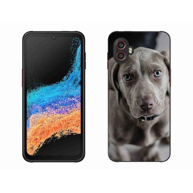 Gelový obal mmCase na mobil Samsung Galaxy Xcover 6 Pro - výmarský ohař