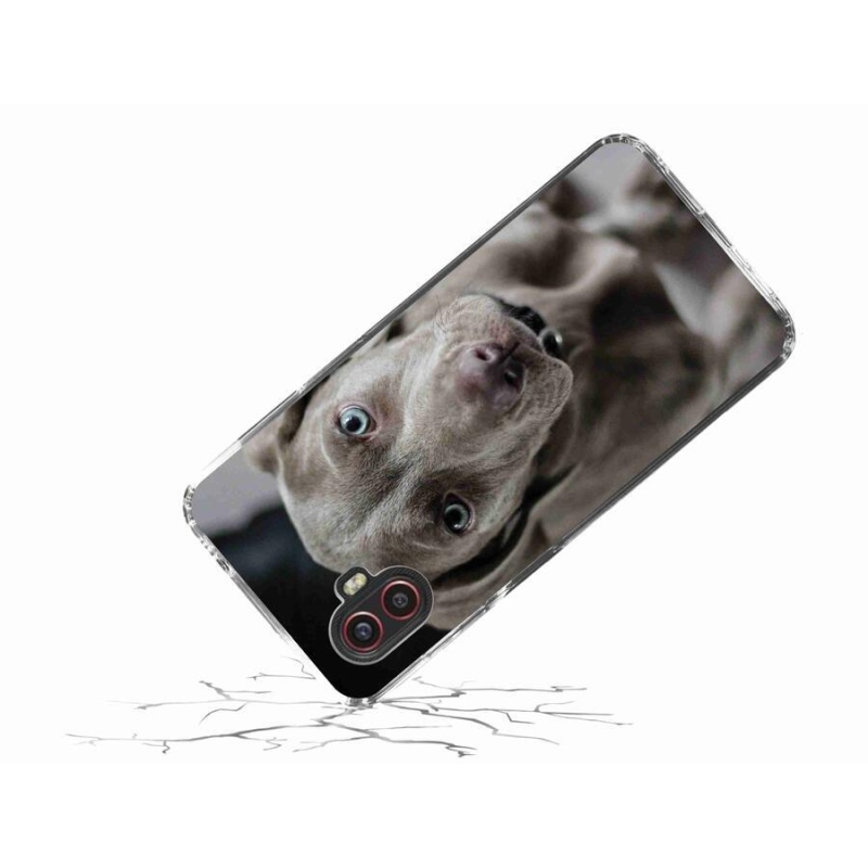 Gelový obal mmCase na mobil Samsung Galaxy Xcover 6 Pro - výmarský ohař
