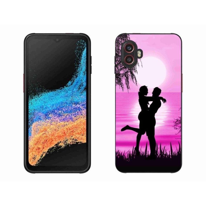 Gelový obal mmCase na mobil Samsung Galaxy Xcover 6 Pro - západ slunce