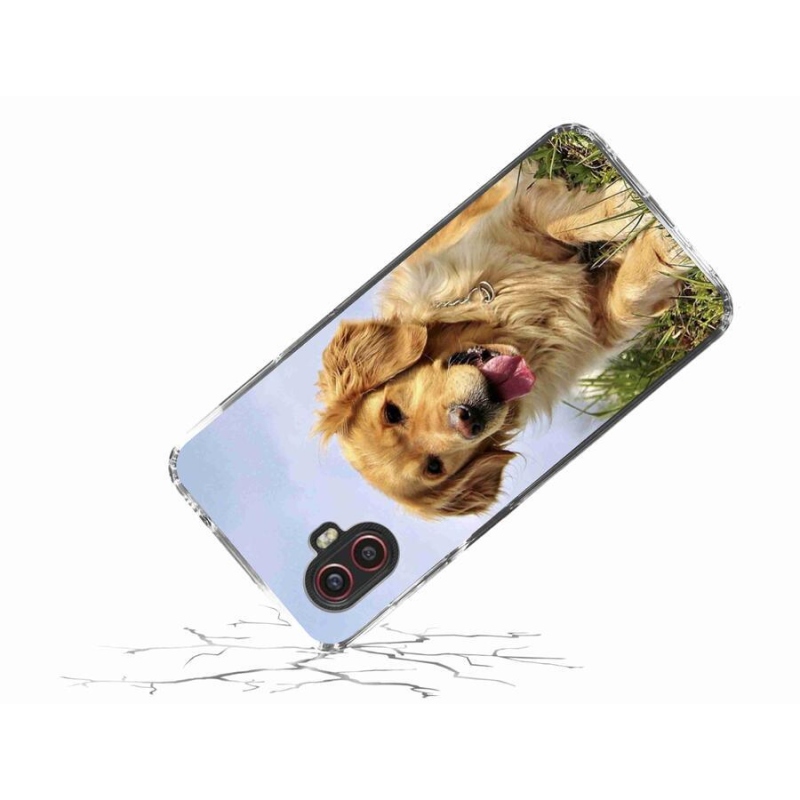 Gelový obal mmCase na mobil Samsung Galaxy Xcover 6 Pro - zlatý retrívr
