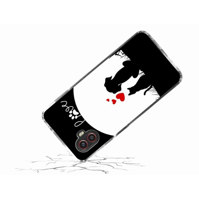Gelový obal mmCase na mobil Samsung Galaxy Xcover 6 Pro - zvířecí láska