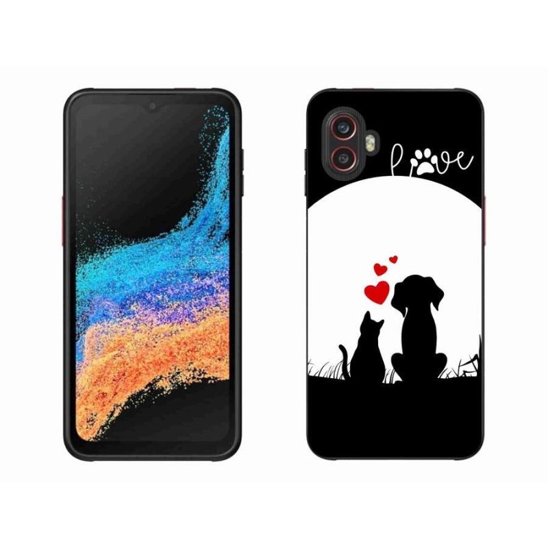 Gelový obal mmCase na mobil Samsung Galaxy Xcover 6 Pro - zvířecí láska