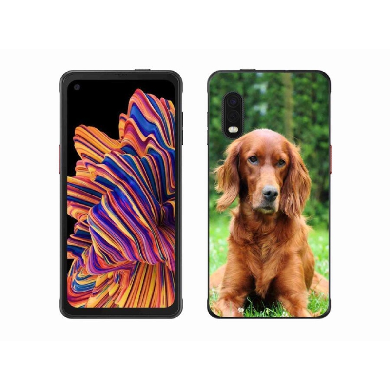 Gelový obal mmCase na mobil Samsung Galaxy Xcover Pro - irský setr