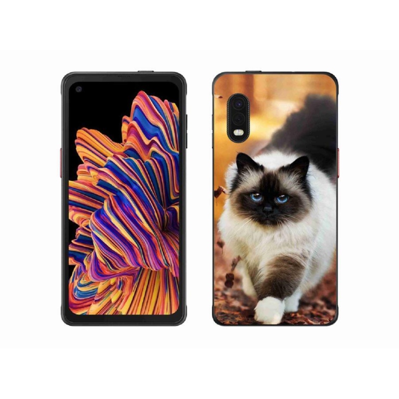 Gelový obal mmCase na mobil Samsung Galaxy Xcover Pro - kočka 1
