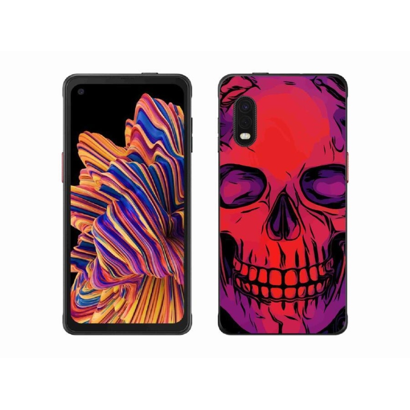 Gelový obal mmCase na mobil Samsung Galaxy Xcover Pro - lebka