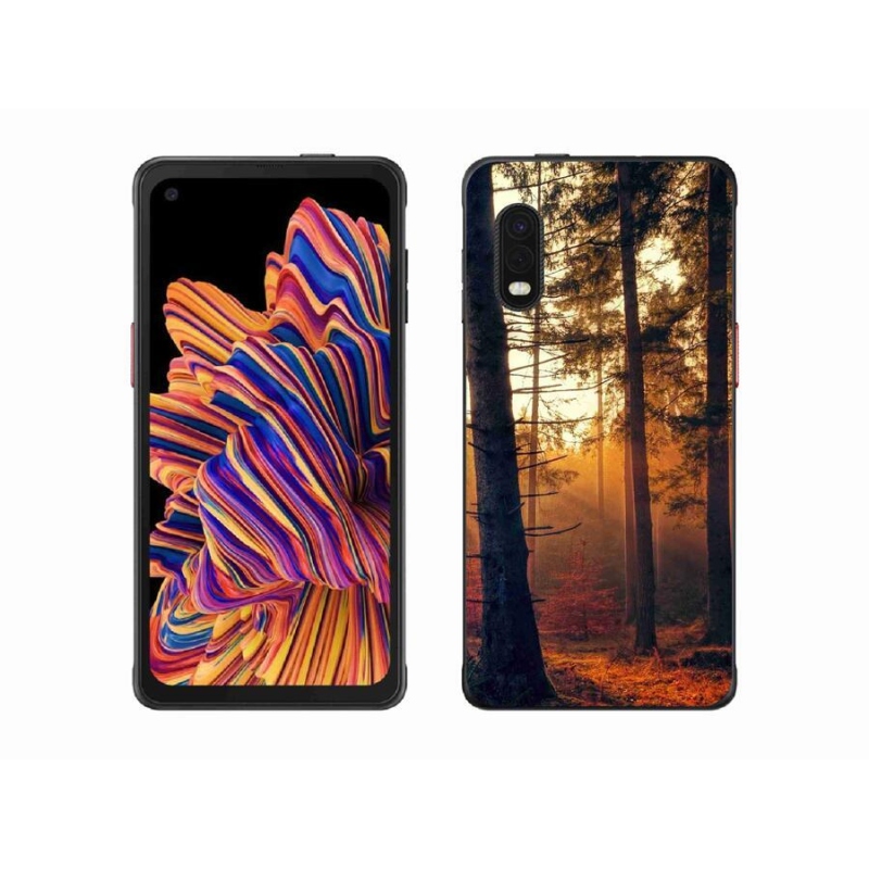 Gelový obal mmCase na mobil Samsung Galaxy Xcover Pro - les