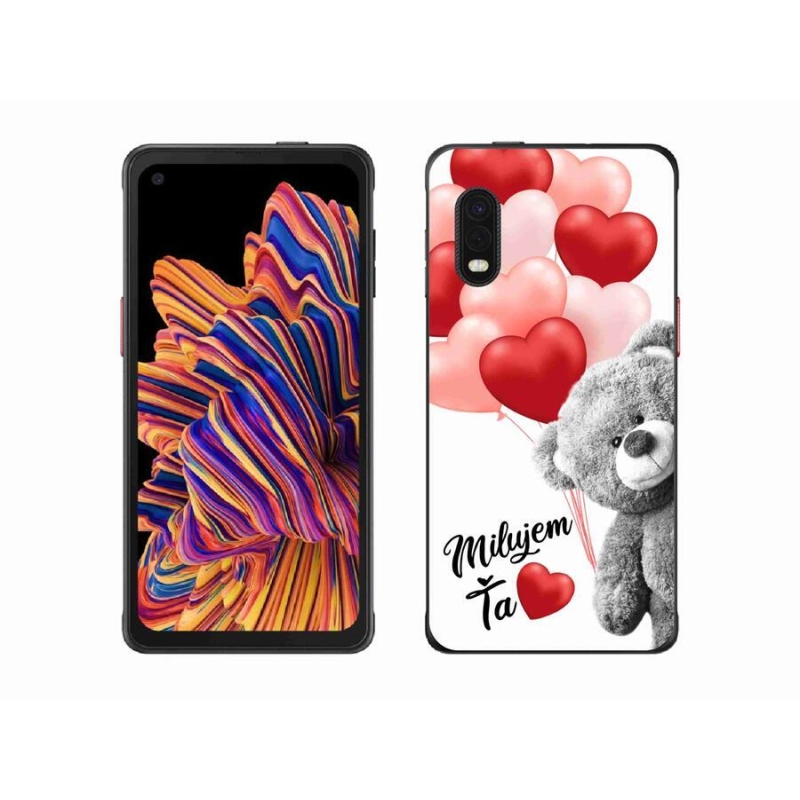 Gelový obal mmCase na mobil Samsung Galaxy Xcover Pro - milujem Ťa sk